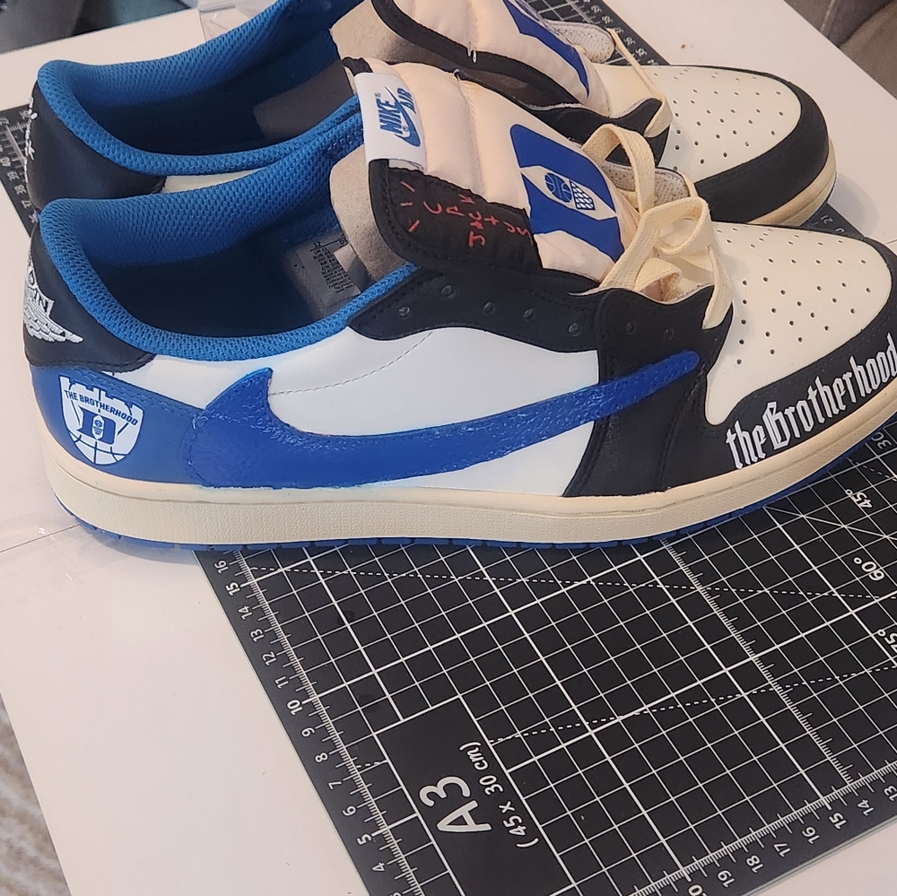 NIKE Jordan×Travis Scott Fragment *DUKE Brotherhood* Custom Colorway US Mens 12!